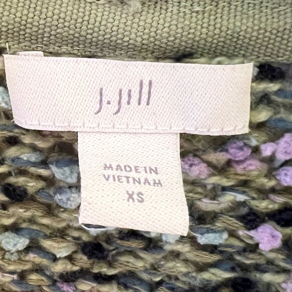 Speckled Granola Nature Chunky Whimsigoth Grandma Knit Cardigan Forest Fairy XS - Picture 6 of 9